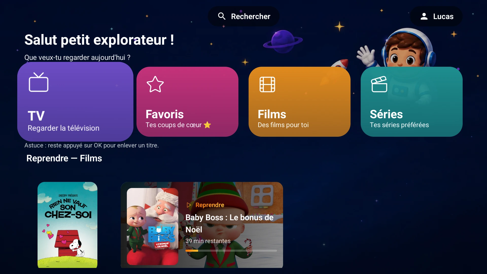 Mode Enfant — capture d'écran